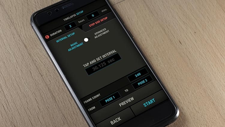 Edelkrone Phone App Timelapse Android