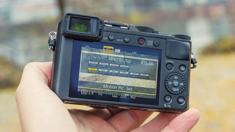 Panasonic Lx100 Video Menu Back