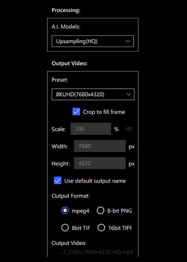 Converting 4k To 8k With Topaz Video Enhance Ai User Interface 02