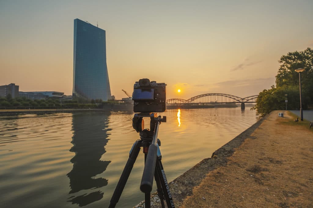 Frankfurt Timelapse sunrise river side Fujifilm XH1