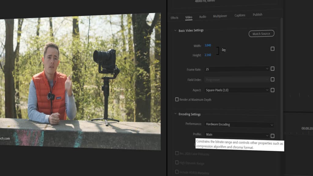 Best video export settings for YouTube archive – Premiere Pro CC