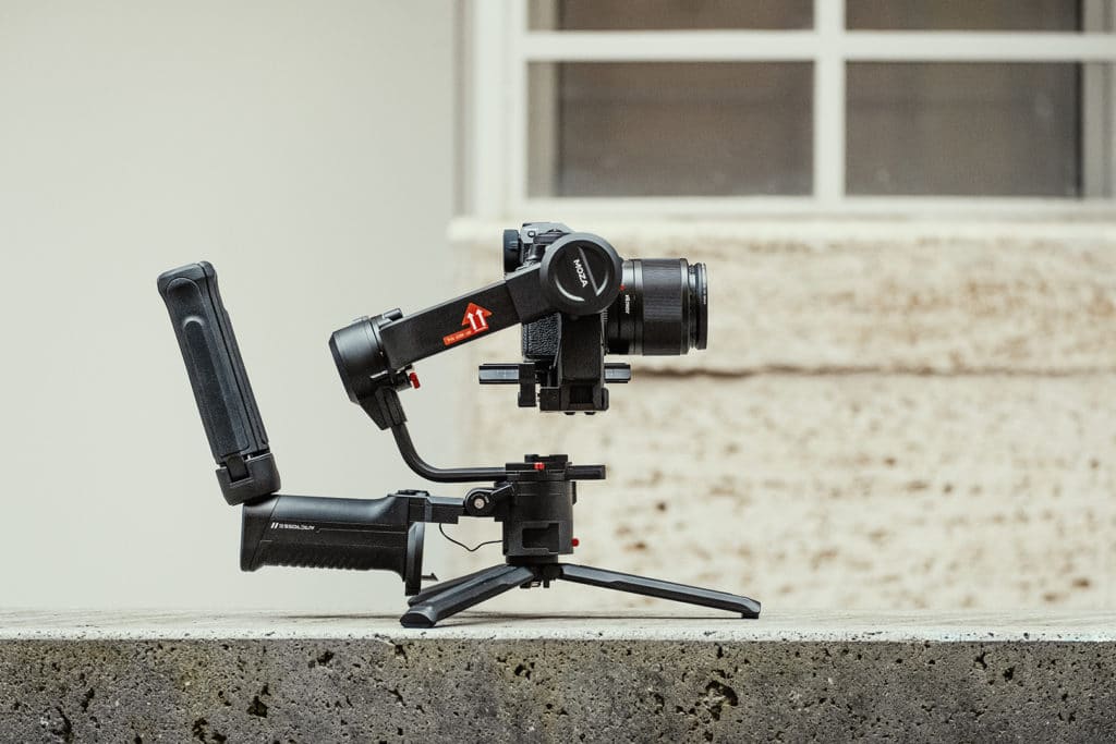 Moza AirCross 3 foldable gimbal for mirrorless cameras and DSLRs